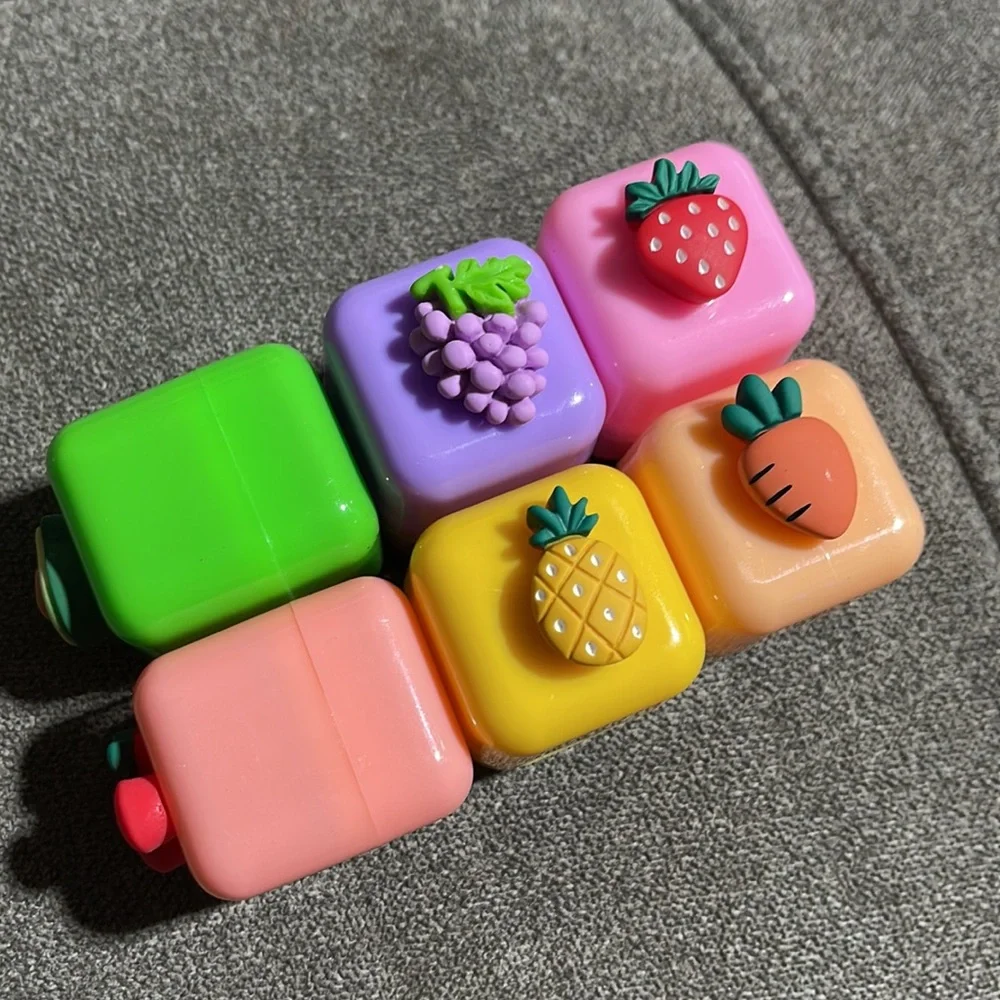 🥑🥕🍓Fruits and Veggies Scented Flavored Lip Balms🍓🥕🥑